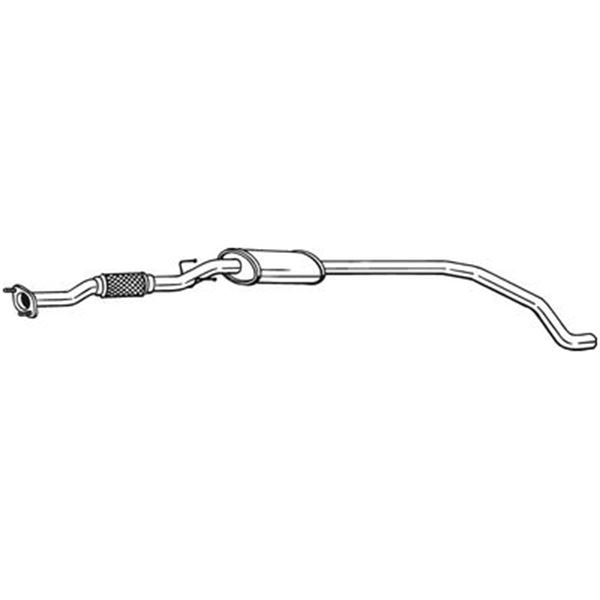 1 silencieux d'échappement intermédiaire Bosal 289037