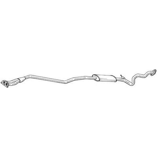 1 silencieux d'échappement intermédiaire Bosal 293009