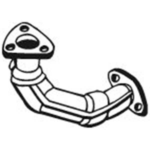 1 tuyau d'échappement Bosal 700009