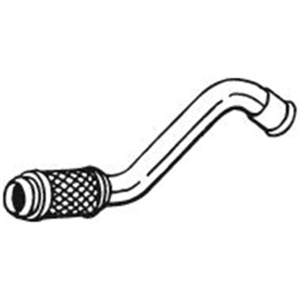 1 tuyau d'échappement Bosal 700087