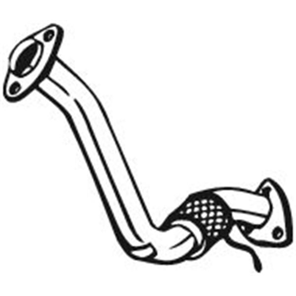 1 tuyau d'échappement Bosal 737403