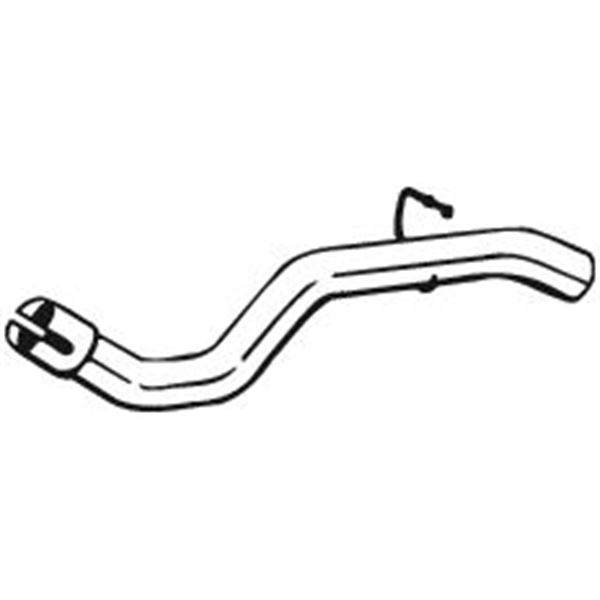 1 tuyau d'échappement Bosal 750111