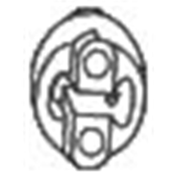 1 silentbloc d'échappement Bosal 255427