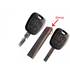 Coque de clé adaptable pour PSA 207,107, 307, C1 à C5, Toyota Aygo 2 boutons