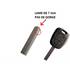 Coque de clé adaptable pour PSA 406, 607 2 boutons
