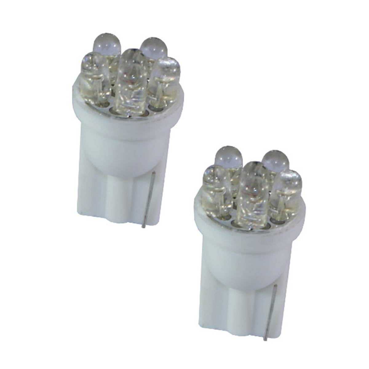 Ampoules (2 pièces) (t10) 7 Leds Éclairage Blanc Autoled