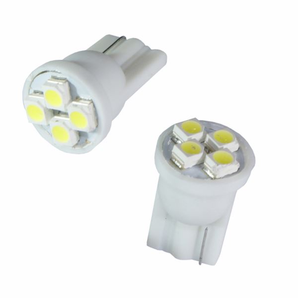 2 ampoules 4 Led T10 xsmd3528 éclairage blanc Autoled