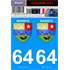 2 Stickers voiture Barritz 64