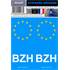 2 Stickers voiture UE Bretagne