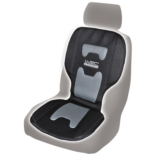 Couvre-siège noir et gris confortable WRC