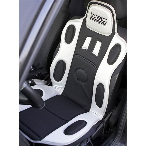 Couvre-siège type baquet noir et gris WRC