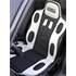 Couvre-siège type baquet noir et gris WRC