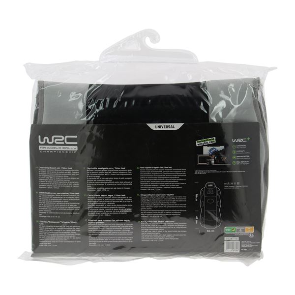 Couvre-siège type baquet noir et gris WRC