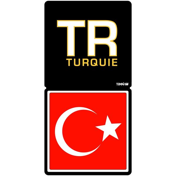 Autocollant voiture département Turquie
