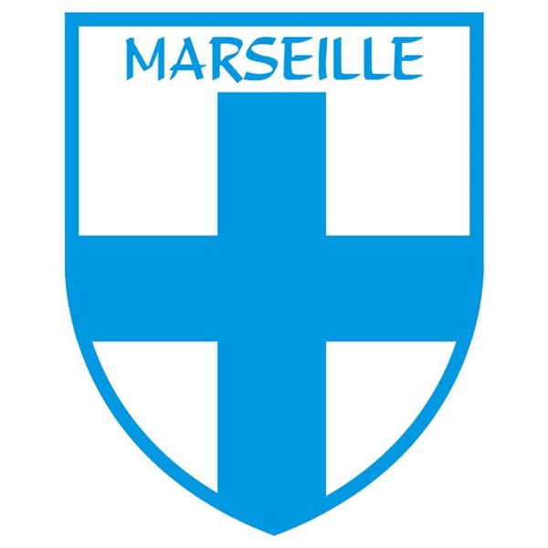 Fanion pour voiture Marseille StickZif