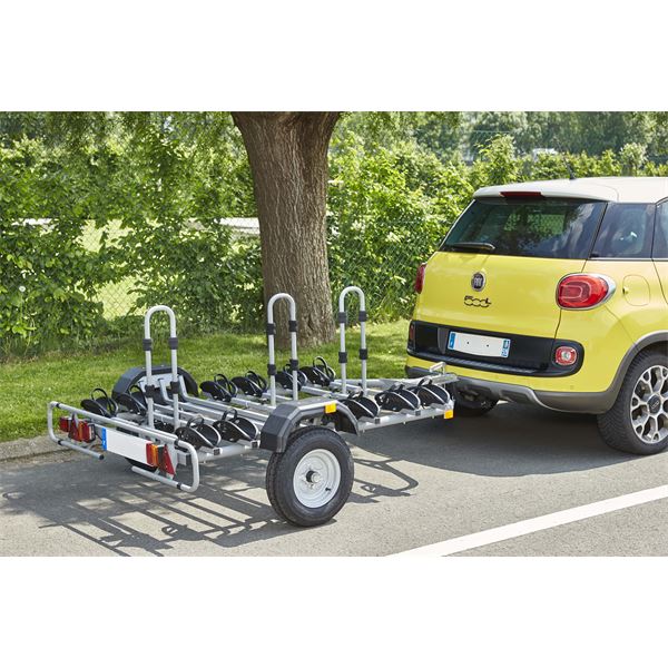 Porte-vélos remorque sur attelage Mottez pour 6 vélos