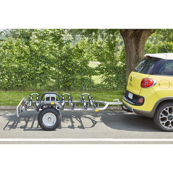 Porte-vélos remorque sur attelage Mottez pour 6 vélos