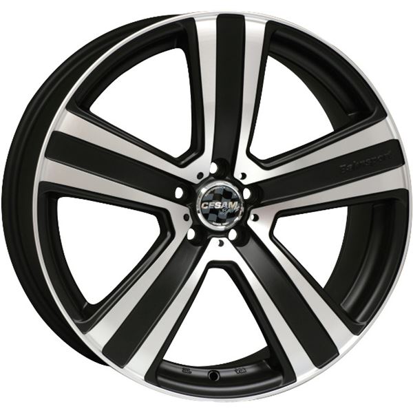 Jante aluminium Cesam 17 pouces Black Poli Mat