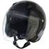 Casque moto jet Eole noir verni taille M (57-58 cm)
