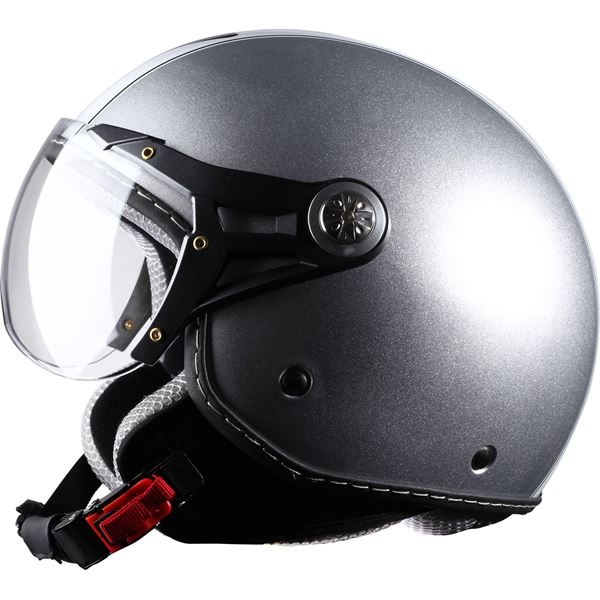 Casque moto jet décoré Eole One Way silver taille XL (61 cm)