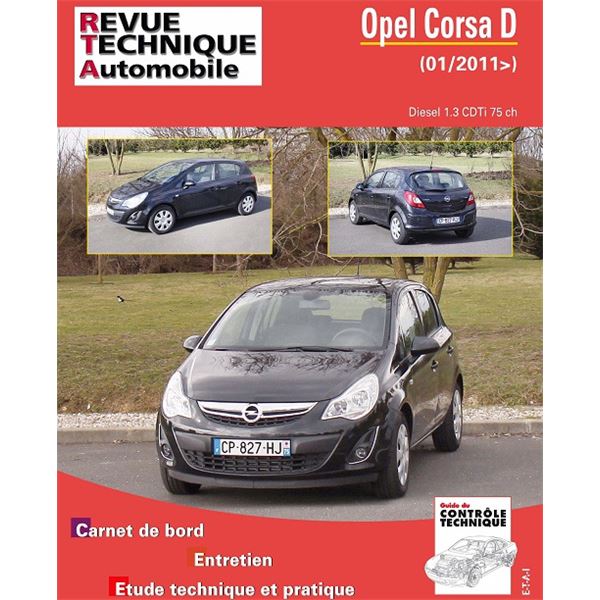 Revue Technique Automobile pour OPEL CORSA 1,3 CDTI 75CH depuis 01/2011