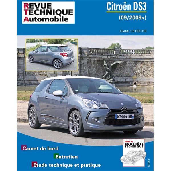 Revue Technique Automobile pour CITROEN DS3 1,6 HDI 110CH depuis 06/2009