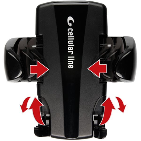 Support universel CRAB sur grille d'aération Cellular Line pour téléphone
