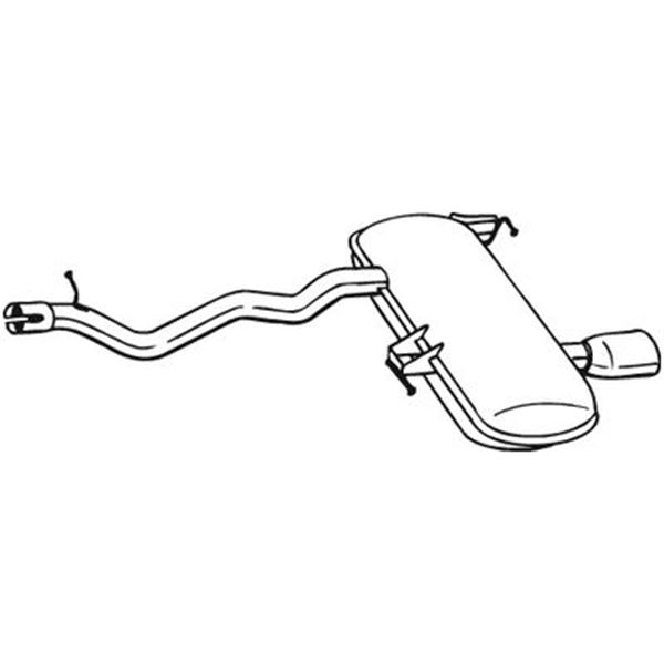 1 silencieux d'échappement arrière Bosal 278673