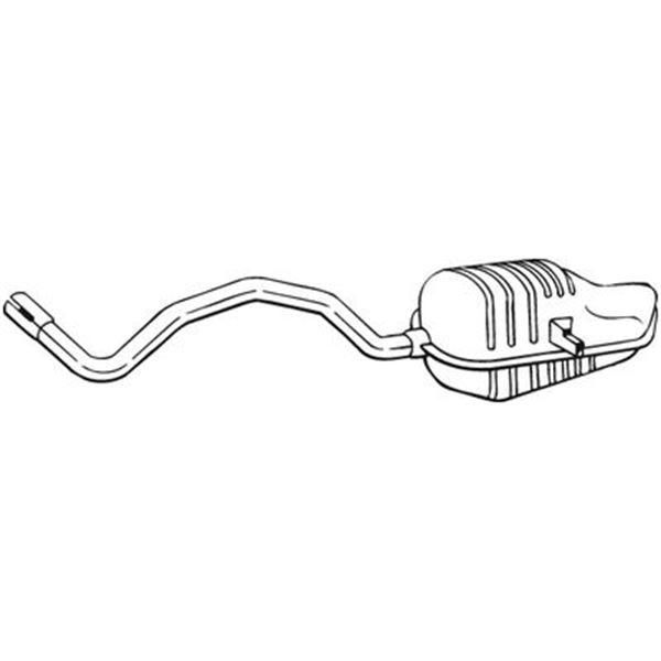 1 silencieux d'échappement arrière Bosal 279431