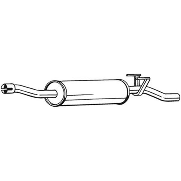 1 silencieux d'échappement intermédiaire Bosal 280171