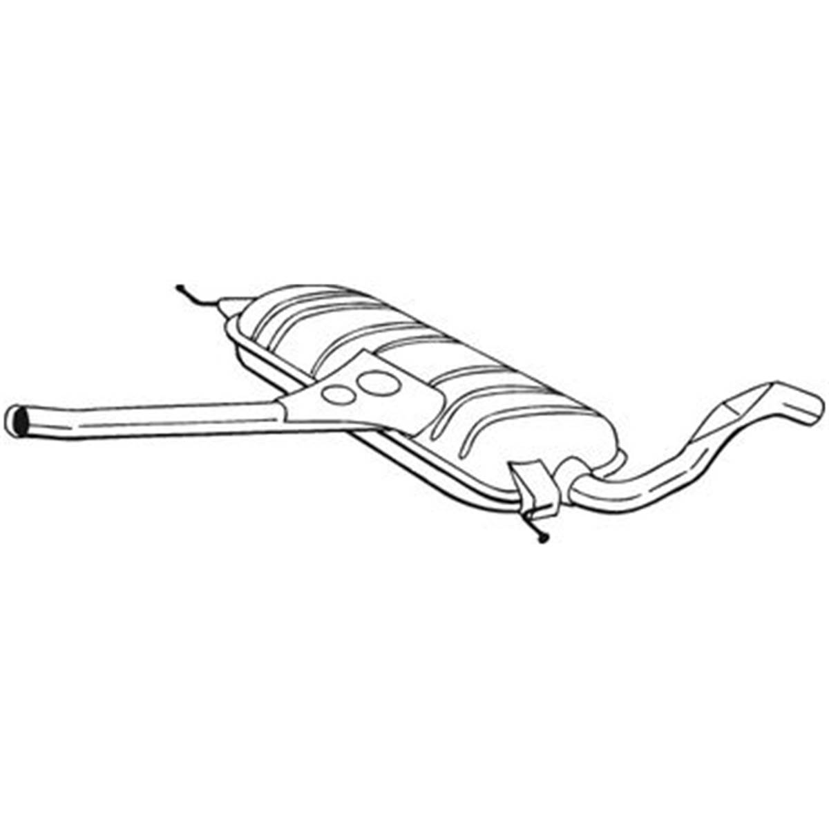 Silencieux D'échappement Intermédiaire Bosal 282563
