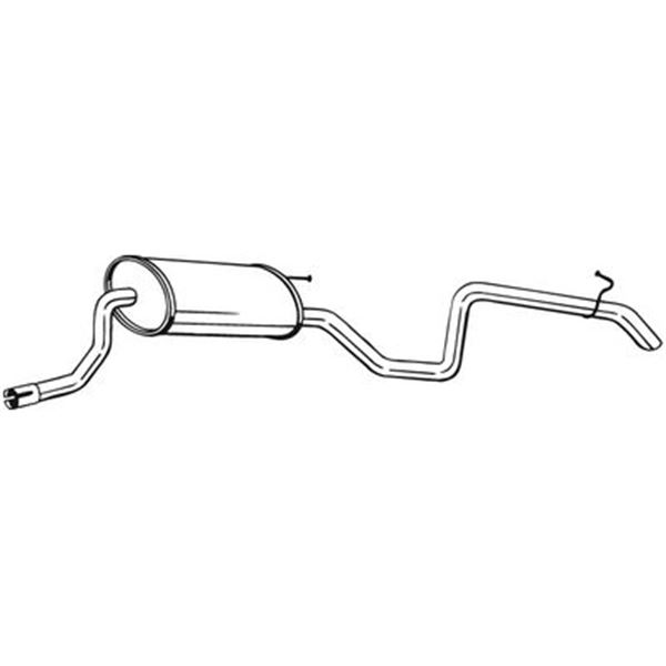 1 silencieux d'échappement arrière Bosal 282979