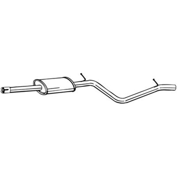1 silencieux d'échappement intermédiaire Bosal 284395