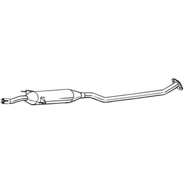 1 silencieux d'échappement intermédiaire Bosal 284593