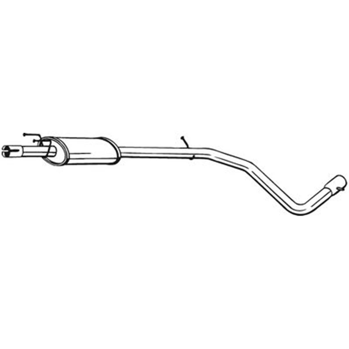 Silencieux D'échappement Intermédiaire Bosal 286115