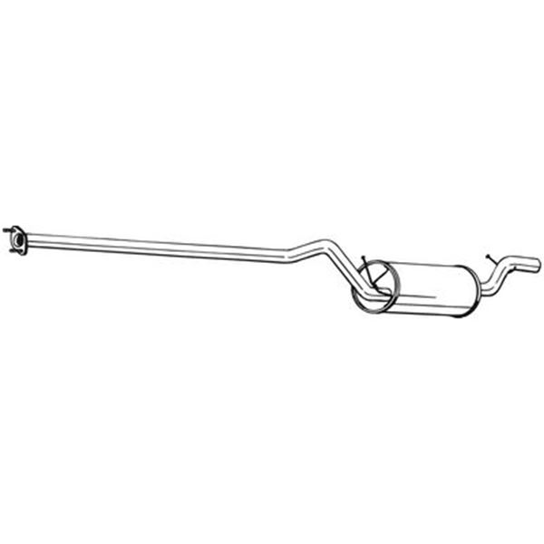 1 silencieux d'échappement intermédiaire Bosal 287171