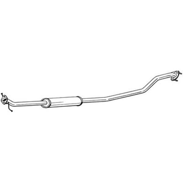 1 silencieux d'échappement intermédiaire Bosal 287347