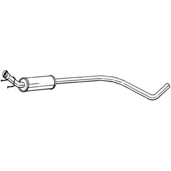 1 silencieux d'échappement intermédiaire Bosal 288169