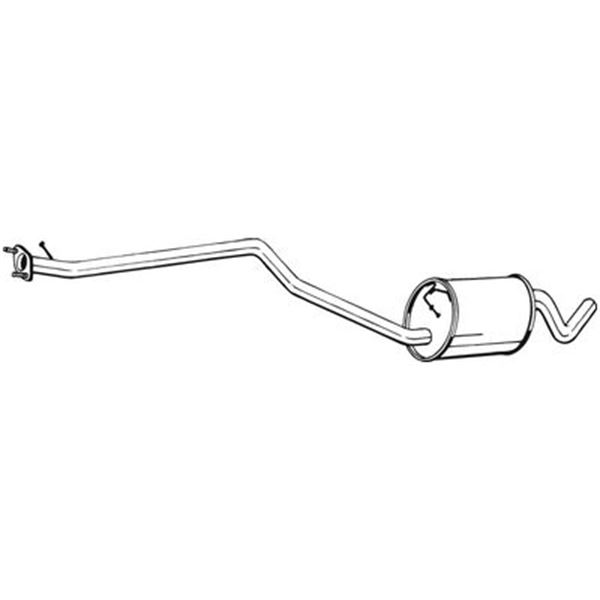 1 silencieux d'échappement intermédiaire Bosal 290089