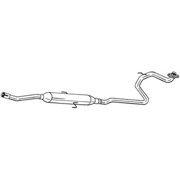 1 silencieux d'échappement intermédiaire Bosal 291029
