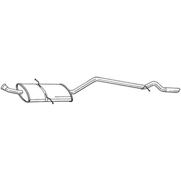 1 silencieux d'échappement arrière Bosal 291429