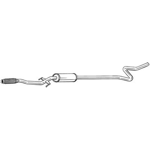 1 silencieux d'échappement intermédiaire Bosal 292053