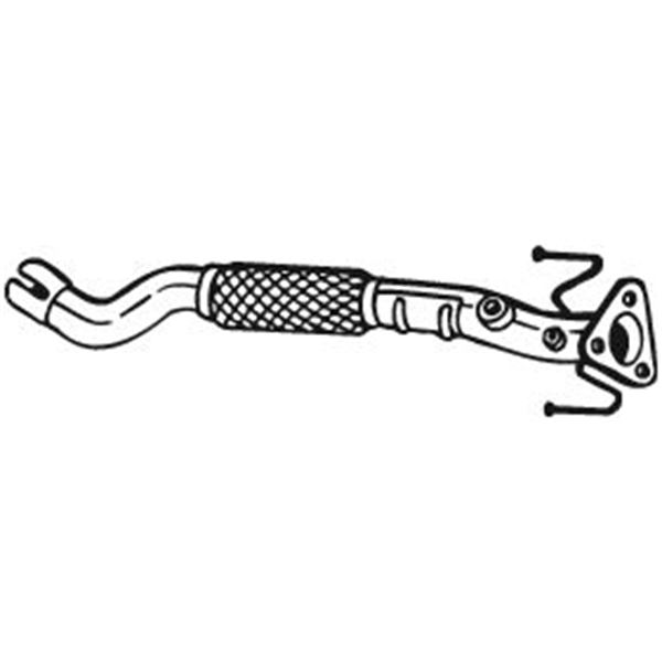 1 tuyau d'échappement Bosal 750157