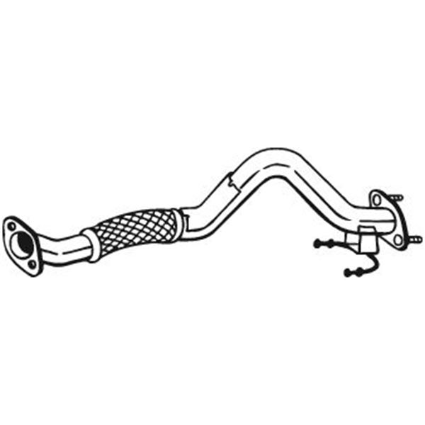 1 tuyau d'échappement Bosal 750213