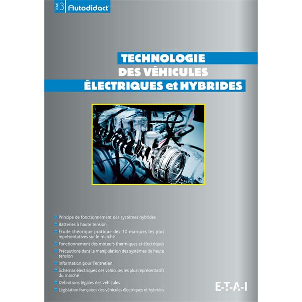 LIVRE TECHNOLOGIE DES VÉHICULES ÉLECTRIQUES ET HYBRIDES (REF 25391)