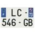 Plaque immatriculation alu 210 x 130 mm département 73
