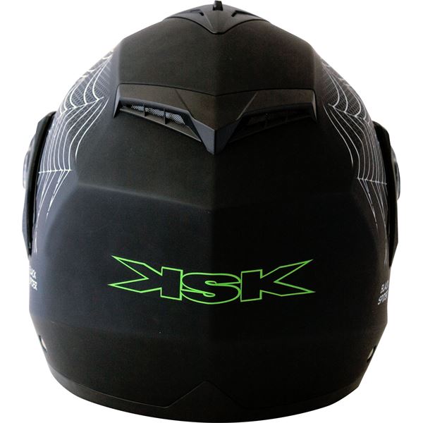 Casque moto modulable Black Spider noir mat KSK taille L