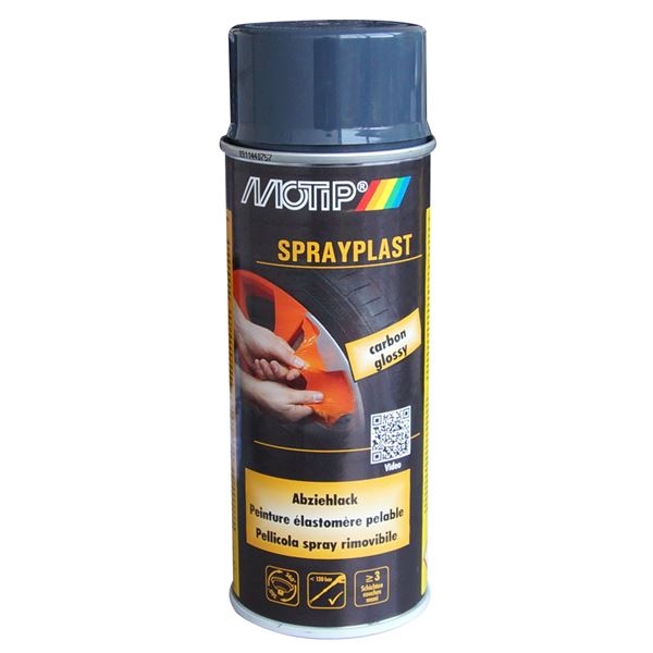 Aérosol élastomère pelable Sprayplast Carbone 400 ml