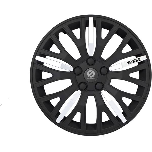 4 enjoliveurs SPARCO 16" gris/noir