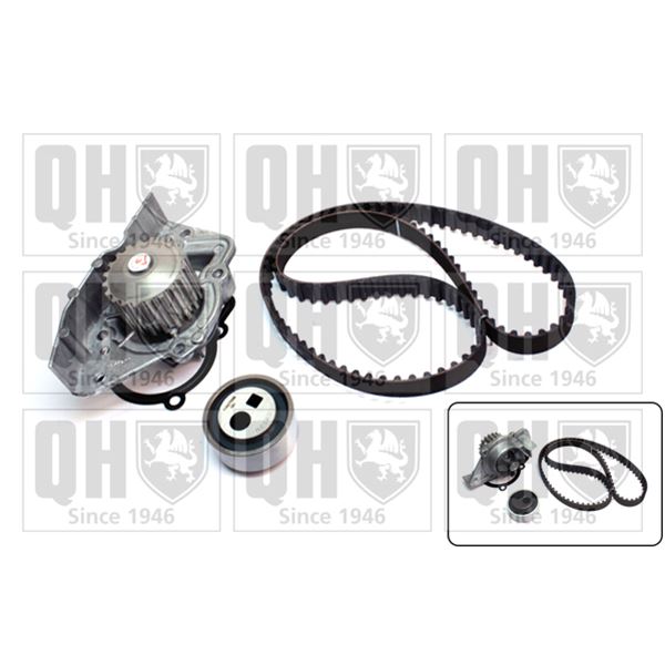 1 kit de distribution + 1 pompe à eau Quinton Hazell QBPK1200